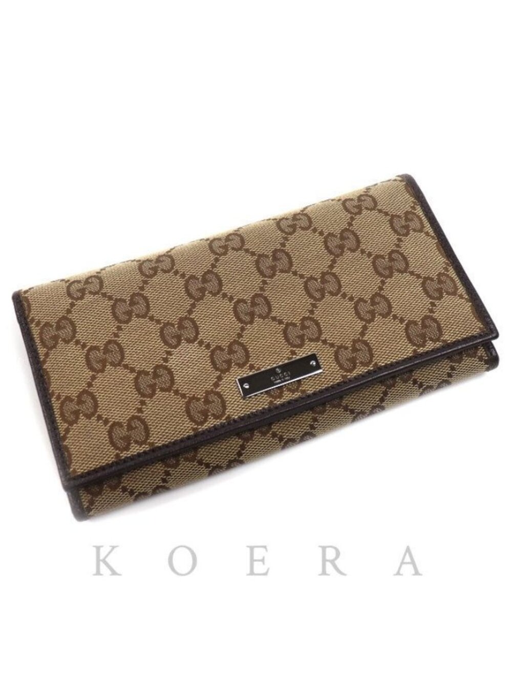 Gucci GG Canvas Wallet Beige